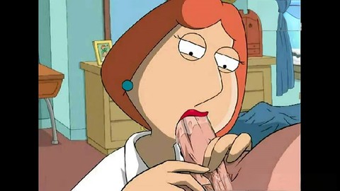 Naughty Lois from Family Guy craves anal in this manga-inspired scene