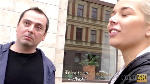 Acción de venganza caliente frente a los ojos de su novio